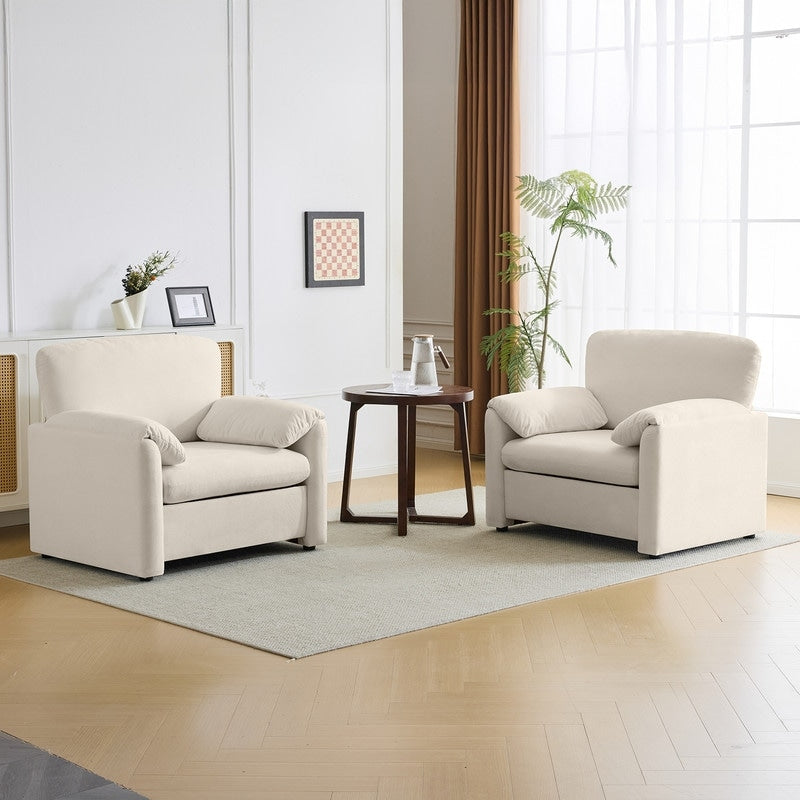 Fauteuil d'appoint moderne à oreilles d'éléphant, siège confortable pour salon et chambre