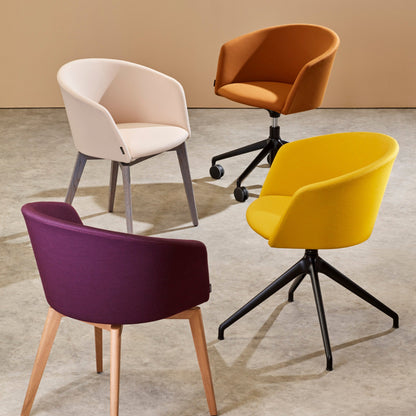 Chaise de bureau Moon 663DR - Pivotante avec roulettes