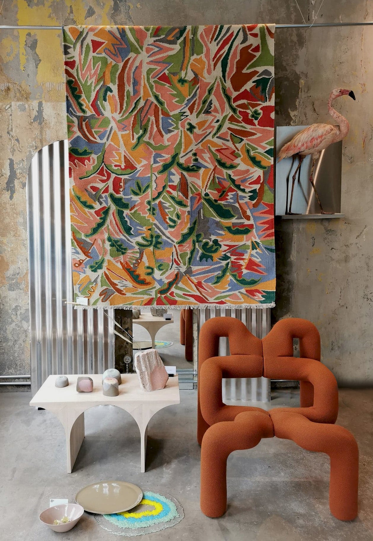 Tapis tissé plat Morning Mist