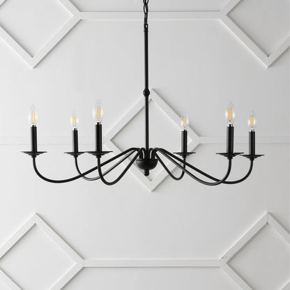 Lustre LED en fer à 6 lumières, 34,75 $, par JONATHAN Y