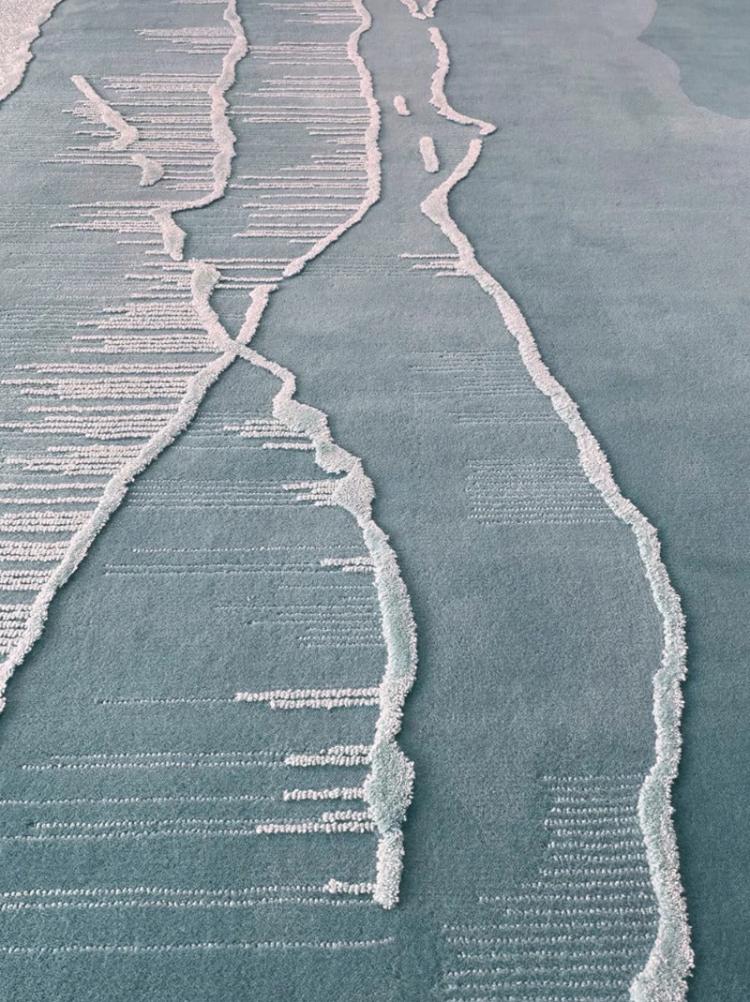 Tapis touffeté à la main Surf