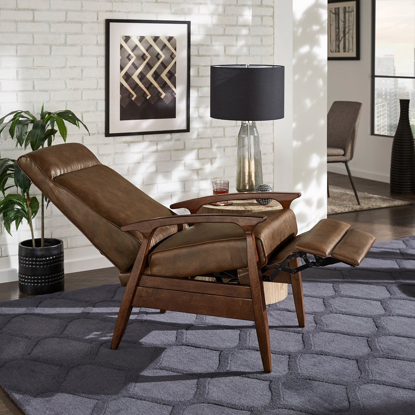 Fauteuil inclinable Notker 25,75 pouces de large, style milieu du siècle, par iNSPIRE Q Modern