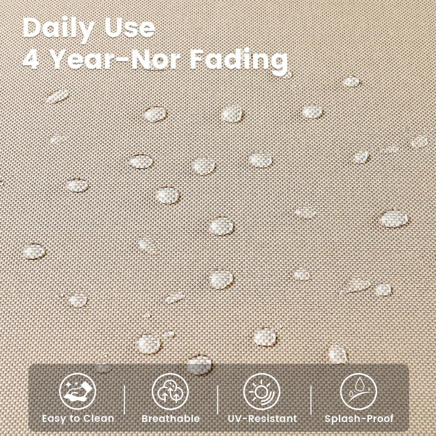 Ensemble de 9 chaises pivotantes d'extérieur en osier OVIOS avec table à feu