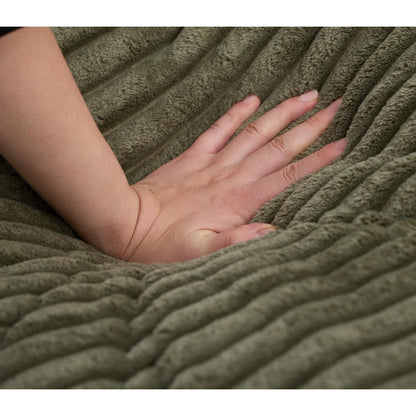 Canapé-lit surdimensionné en velours côtelé moelleux et réglable