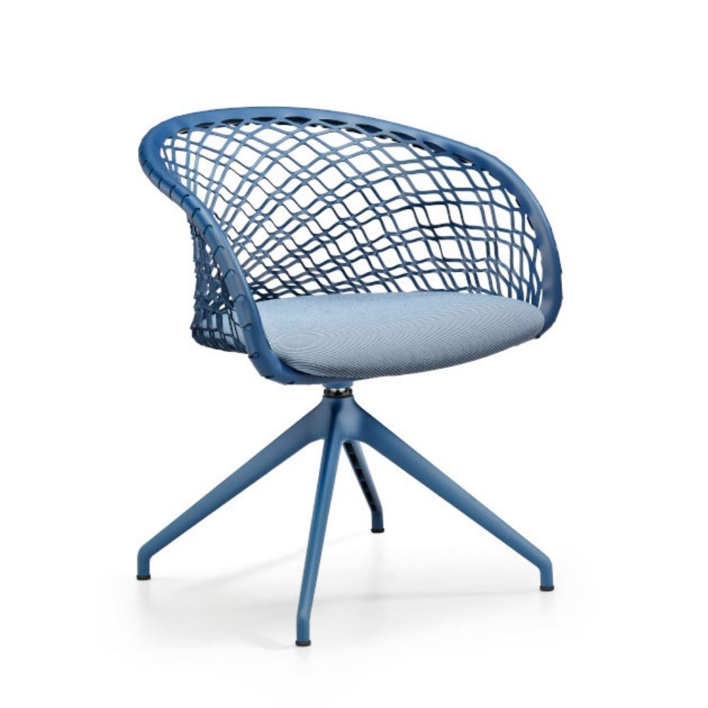 Fauteuil pivotant P47 P GX TS-CU avec base à tréteaux en acier