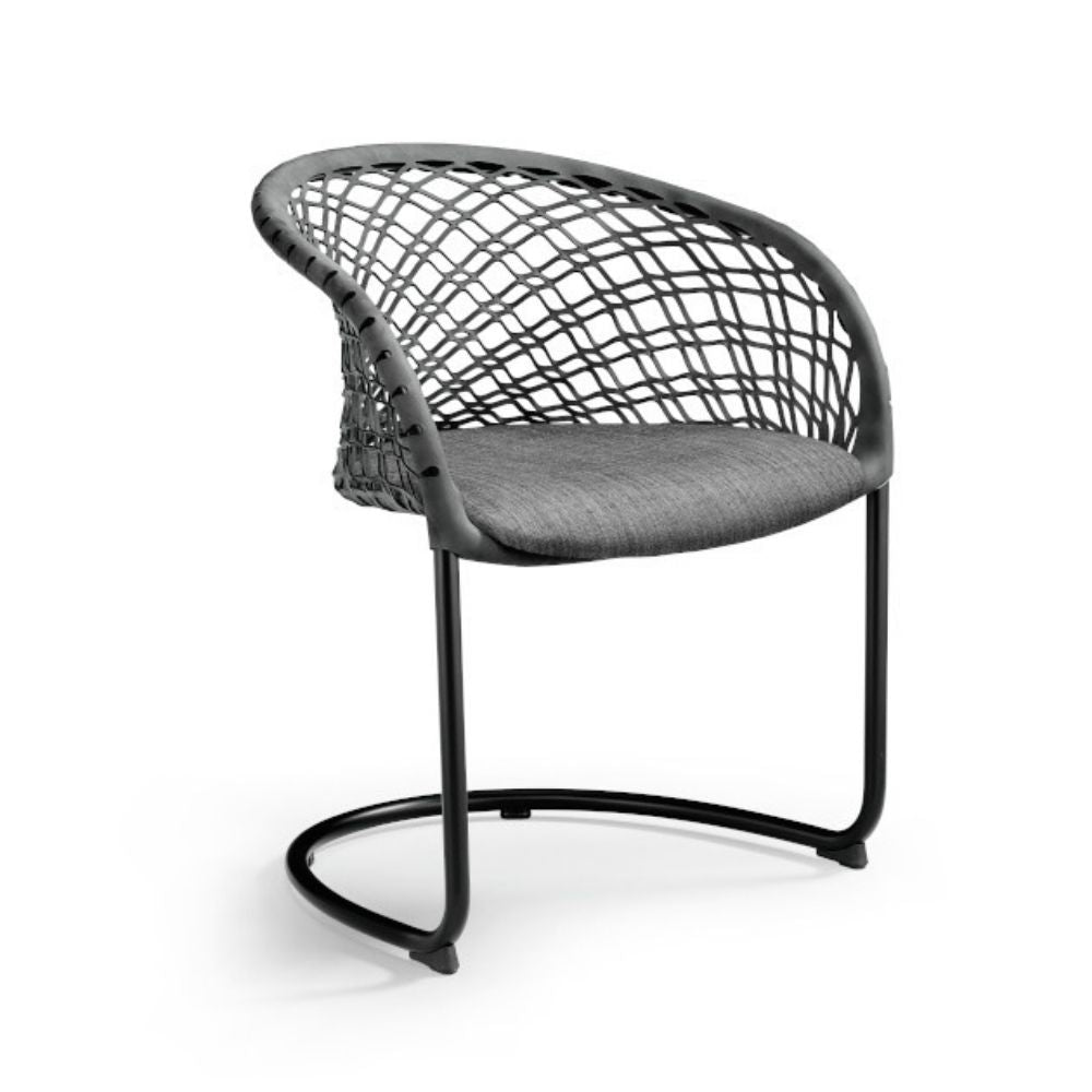 Fauteuil P47 PM TS-CU avec piètement cantilever en métal