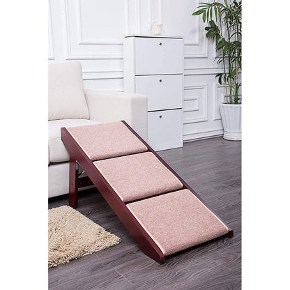 Escalier pliable portable 2 en 1 PAWLAND pour chiens, chats, lits hauts, marchepieds pour chiens, marchepied facile à monter pour animaux de compagnie