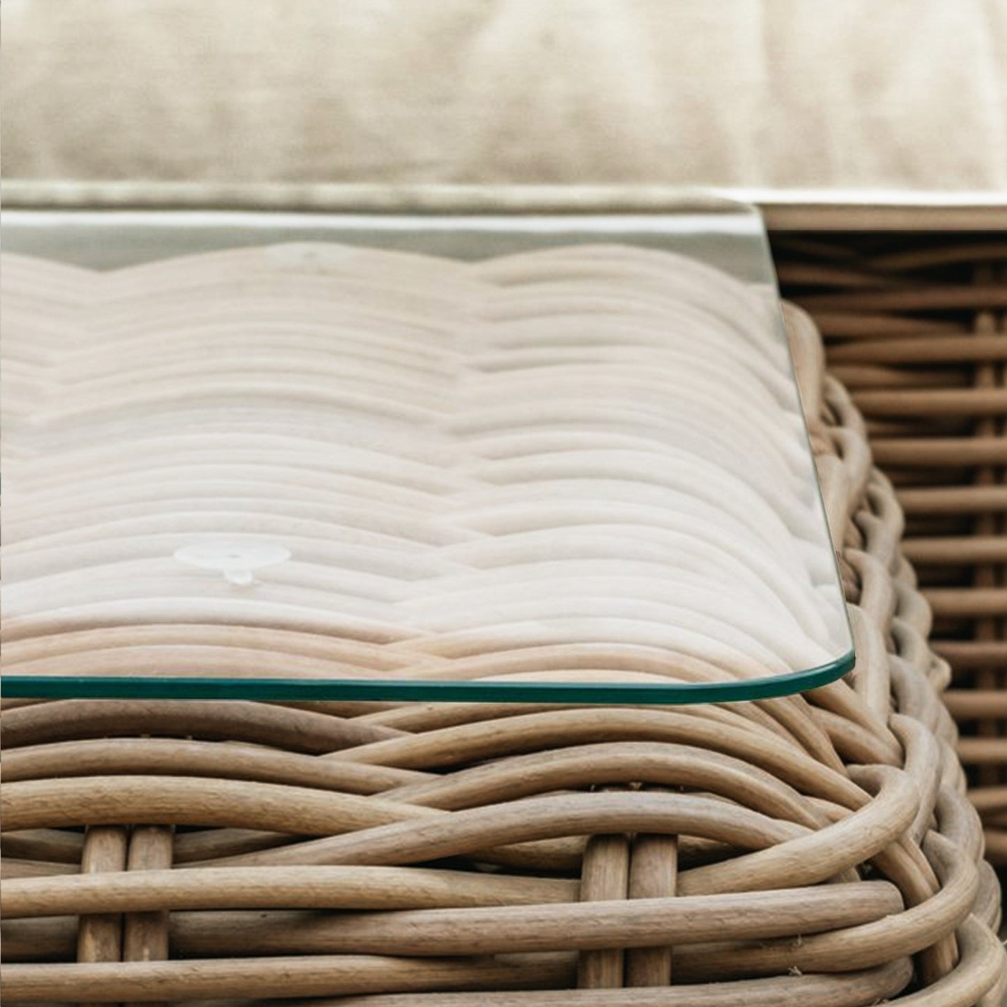 Ensemble de salon d'angle d'extérieur/terrasse Poly &amp; Bark Puglia avec table basse