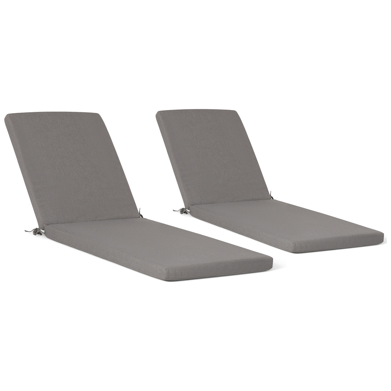 Coussins de chaise longue d'extérieur Polytrends résistants à la décoloration et toutes saisons (lot de 2)