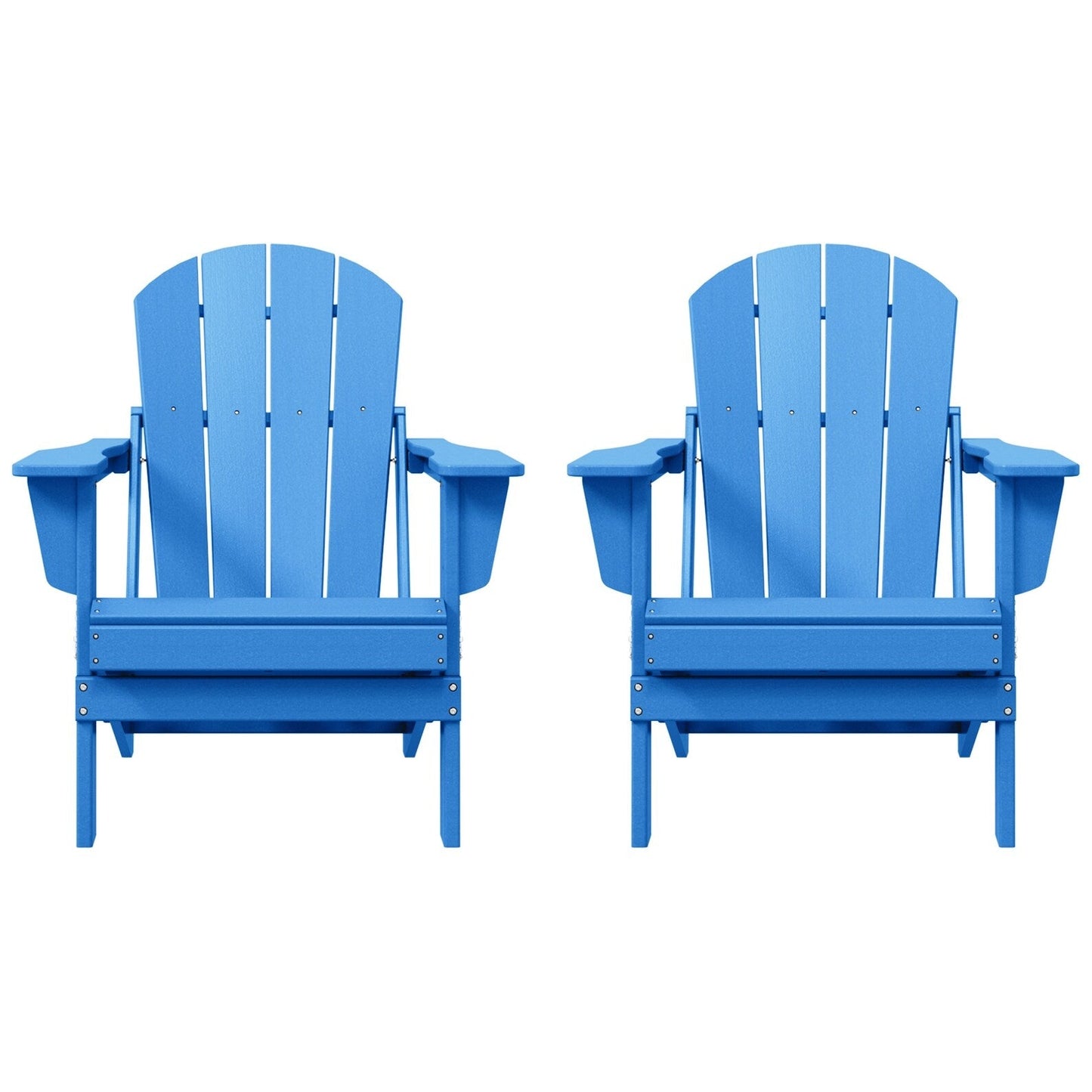 Chaises pliantes Adirondack Polytrends Laguna résistantes aux intempéries (lot de 2)