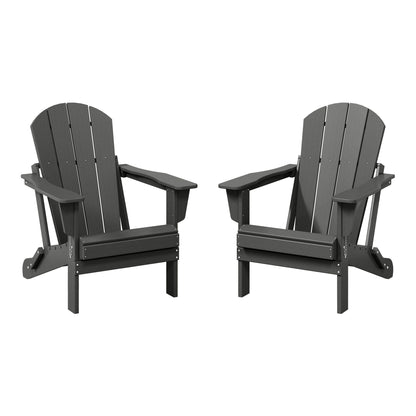 Chaises pliantes Adirondack Polytrends Laguna résistantes aux intempéries (lot de 2)