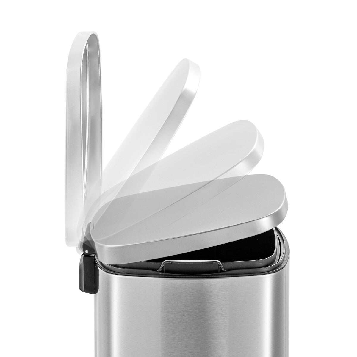 Poubelles Qualiazero 13,2 GAL plus deux poubelles rectangulaires à pédale 1,3 GAL - Combo familial