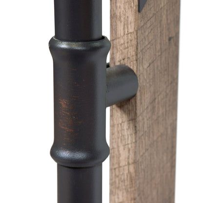 Miroir mural flottant en métal Revo Industrial de 31 pouces par Furniture of America