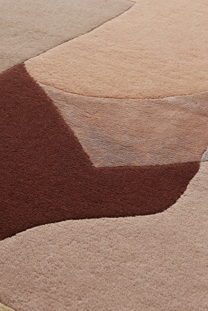 Tapis touffeté à la main Rosè