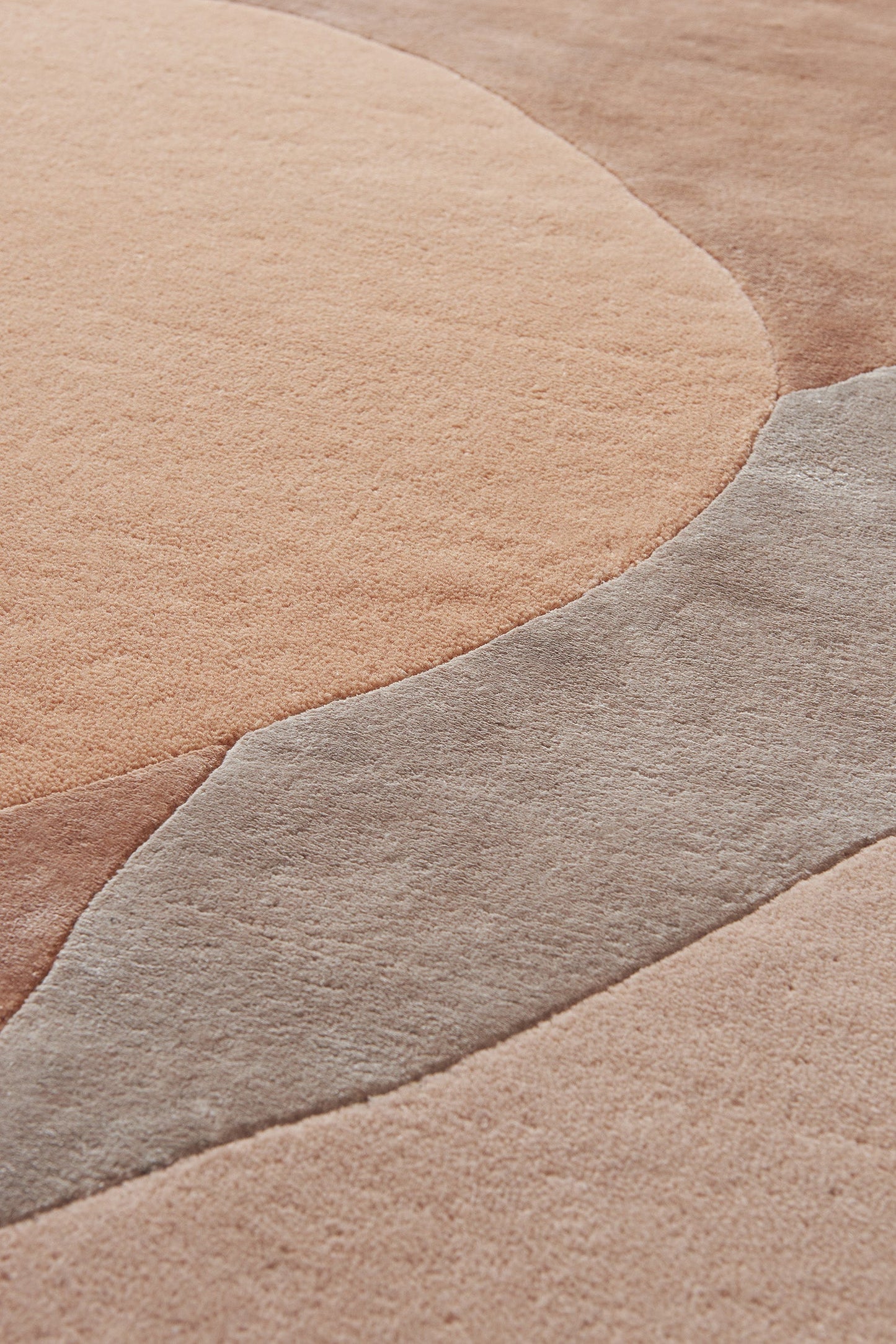 Tapis touffeté à la main Rosè