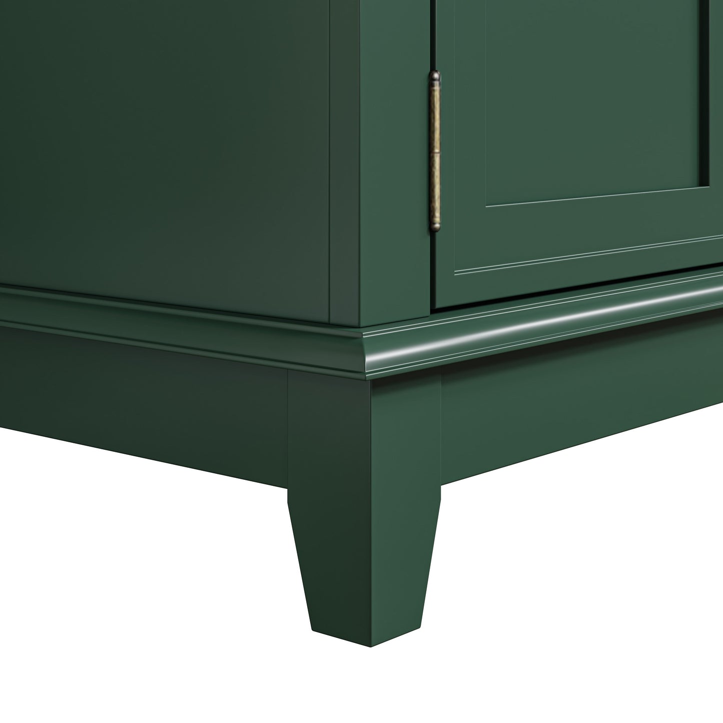 Meuble TV rustique de 72 pouces avec étagères réglables et rangement dissimulé - 72 pouces de largeur