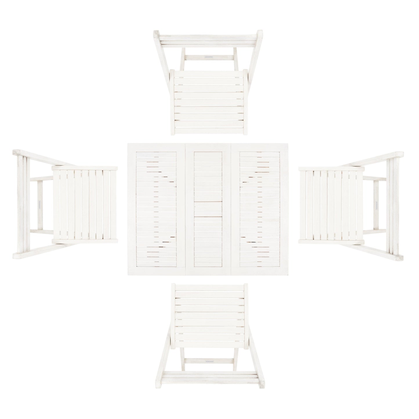 Ensemble de salle à manger d'extérieur 5 pièces SAFAVIEH Brandy - 43 x 35 x 29 cm