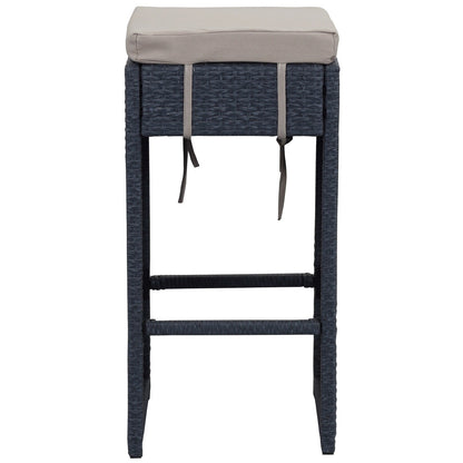 SAFAVIEH Ensemble de bar extérieur Euda (7 pièces) - 29Lx59Px42H