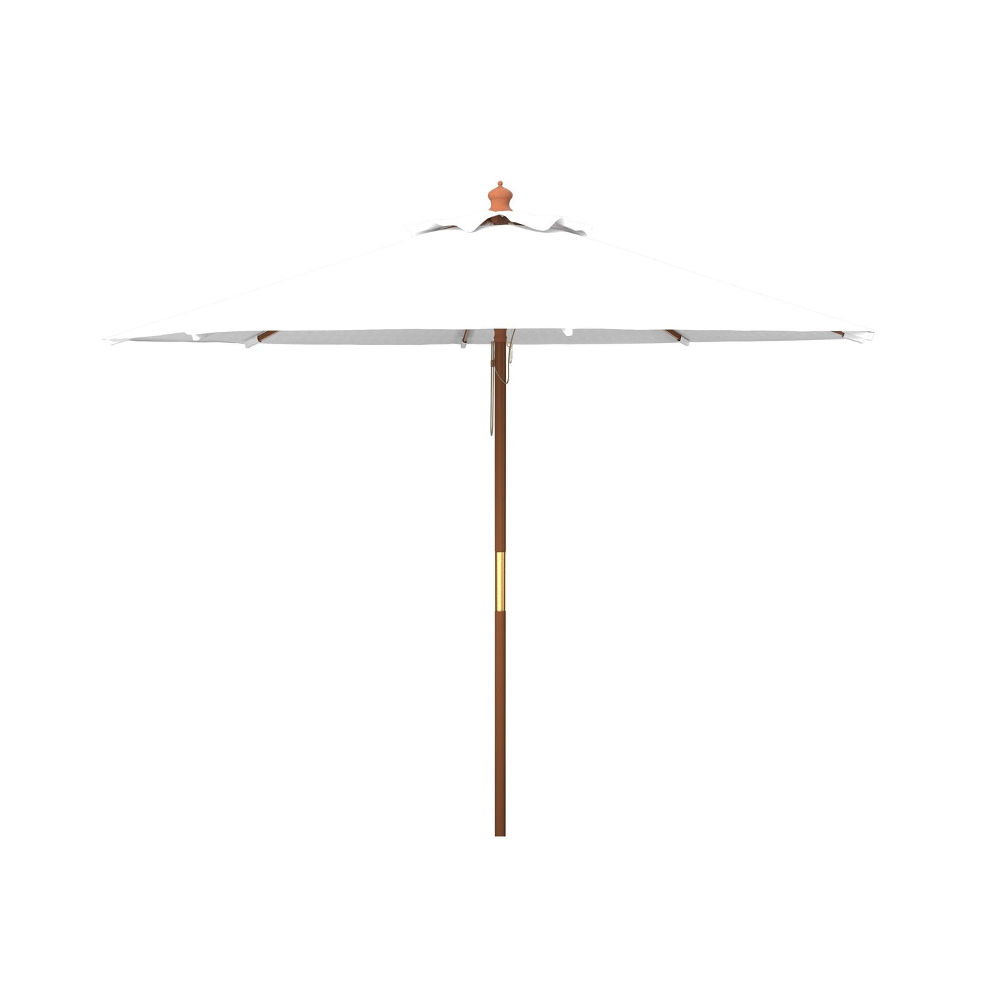 Parasol de marché à poulie en bois SAFAVIEH Outdoor Glauca de 11 pieds