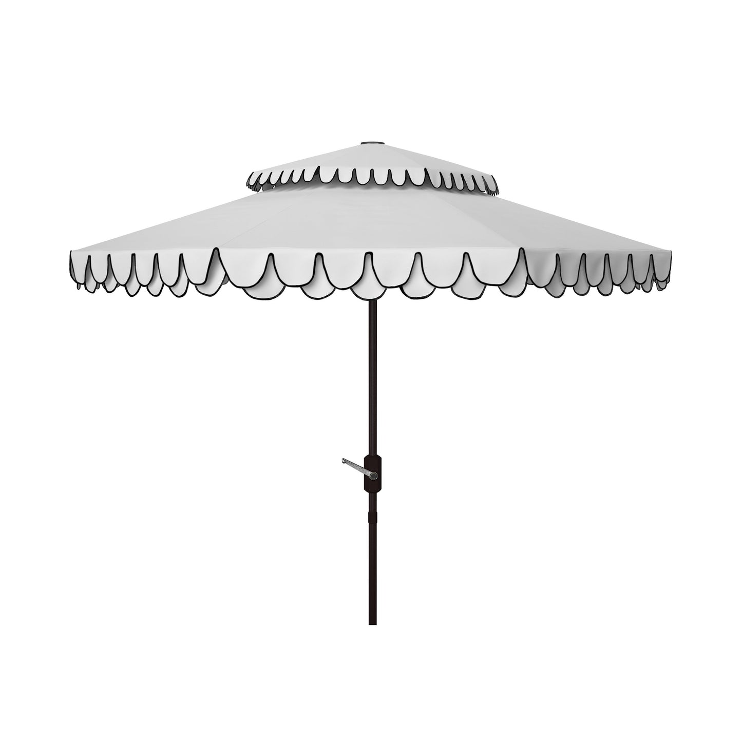 Parasol double toit SAFAVIEH Outdoor Kjerstin Valance 9 pieds