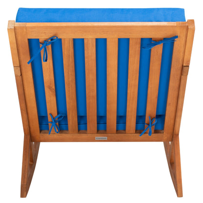 Chaise à bascule d'extérieur Makaila de SAFAVIEH avec coussin - 26 L x 31 P x 38 H