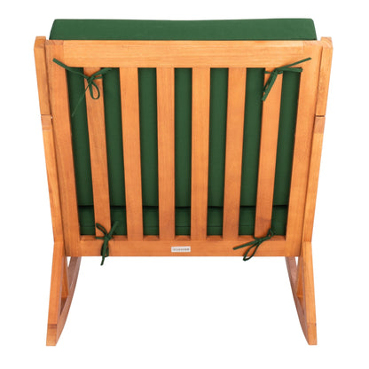 Chaise à bascule d'extérieur Makaila de SAFAVIEH avec coussin - 26 L x 31 P x 38 H