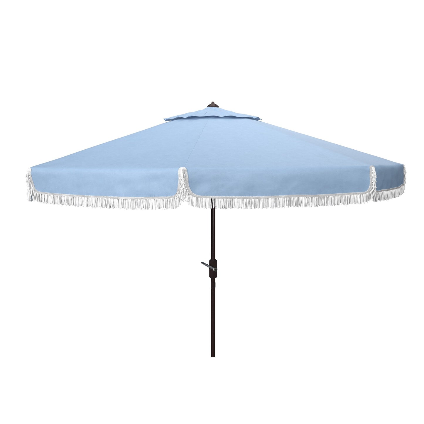 Parasol d'extérieur à manivelle SAFAVIEH Ronette Fringe de 9 pieds