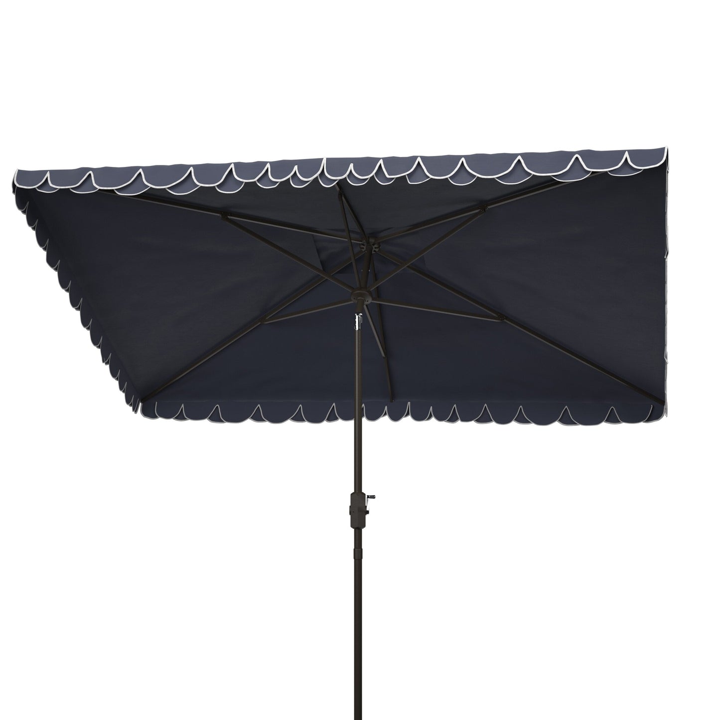 Parasol d'extérieur rectangulaire SAFAVIEH Zariah 6'x10' avec cantonnière