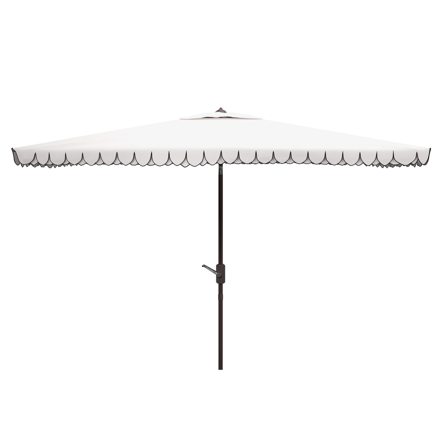 Parasol d'extérieur rectangulaire SAFAVIEH Zariah 6'x10' avec cantonnière