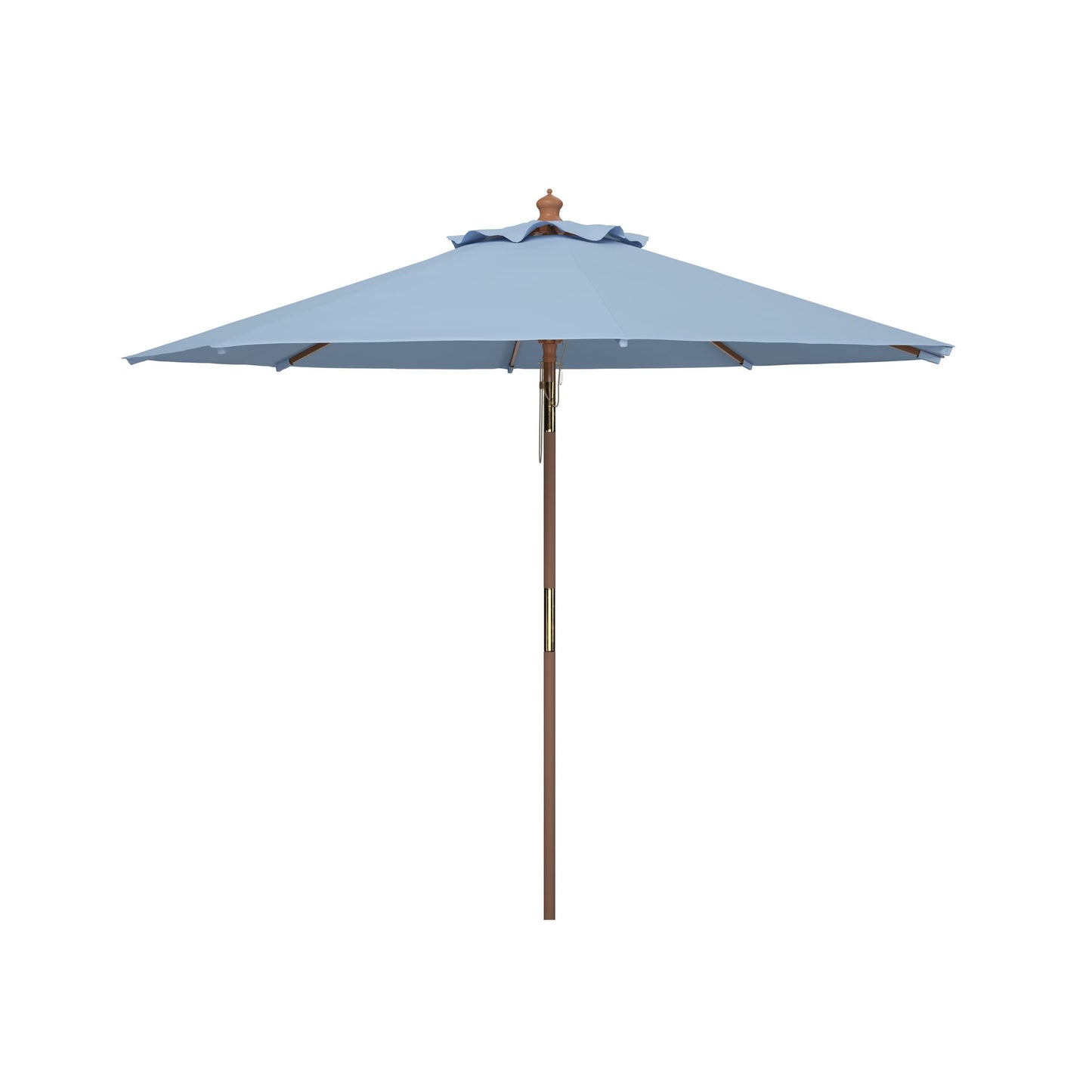 Parasol d'extérieur en bois SAFAVIEH Zlatana de 2,7 m