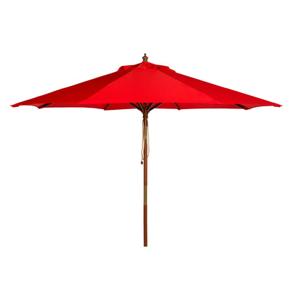 Parasol d'extérieur en bois SAFAVIEH Zlatana de 2,7 m
