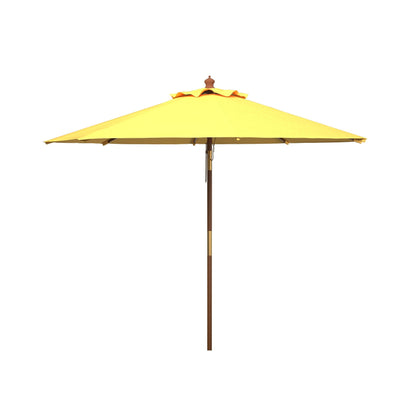 Parasol d'extérieur en bois SAFAVIEH Zlatana de 2,7 m