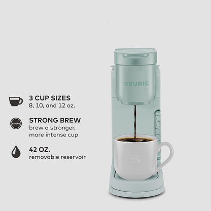 Cafetière K-Cup à dose unique, 3 tailles d'infusion, infusion forte, réservoir de 1,27 l, menthe