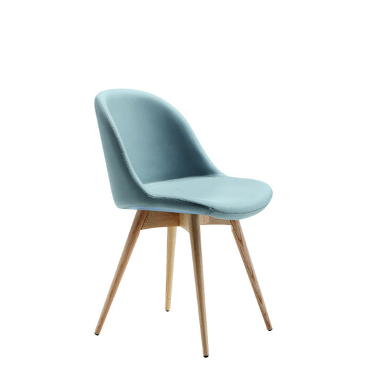 Chaise d'appoint Sonny SL TS R avec base en bois