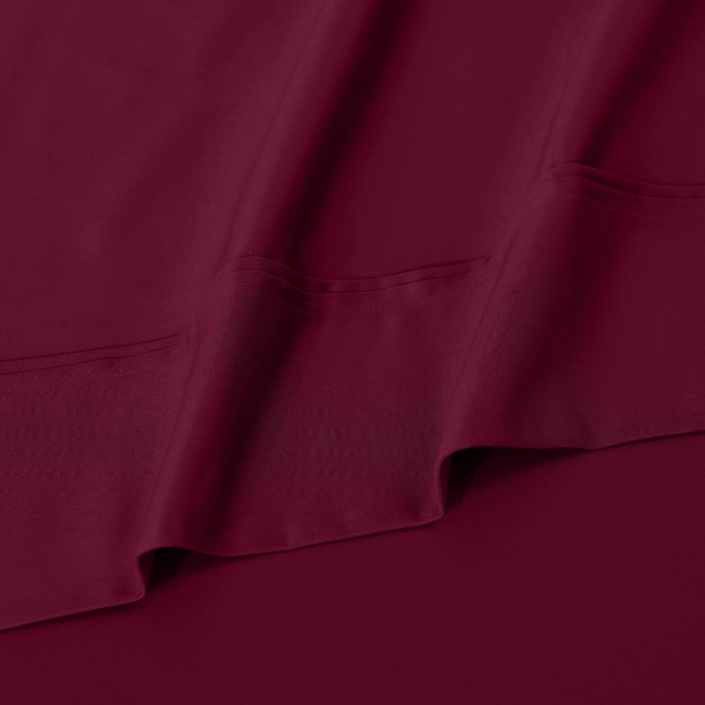 Parure de draps unie écologique en coton égyptien de qualité supérieure 1 200 fils