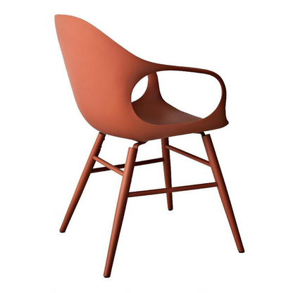 Chaise éléphant avec base en bois