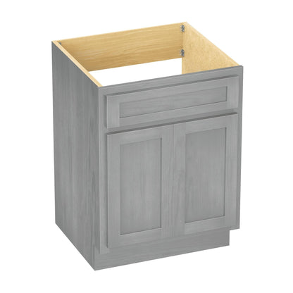 Meuble-lavabo simple en bois massif de 24 pouces de Vanity Art