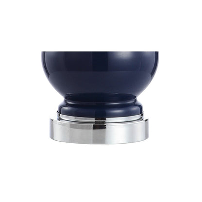 Lampe de table à LED Vermont 22 en verre/métal, blanche (lot de 2) par JONATHAN Y