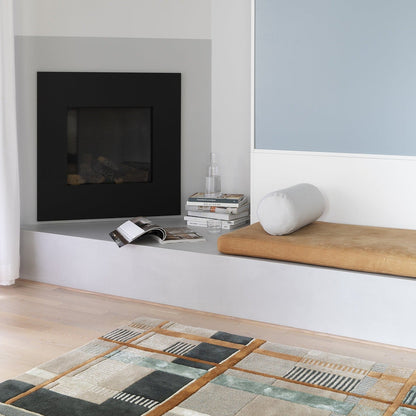 Tapis touffeté à la main corail amande Ruter