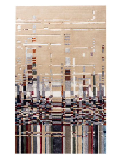 Tapis tufté main gris ardoise urbain