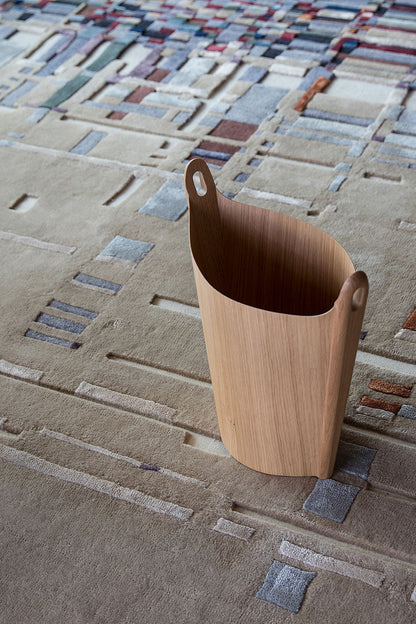 Tapis tufté main gris ardoise urbain