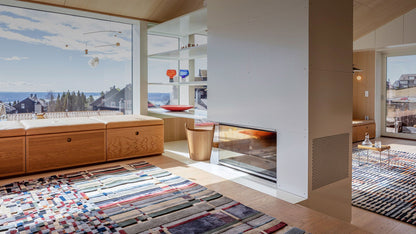 Tapis tufté main gris ardoise urbain