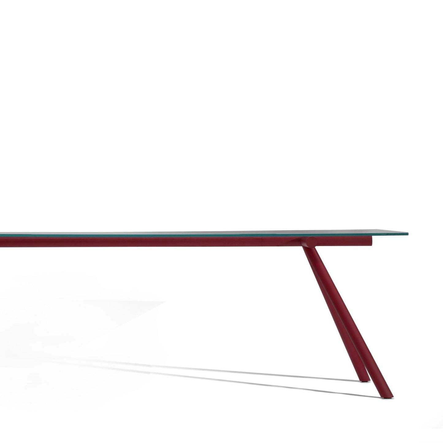 Table à manger W - Plateau en verre transparent