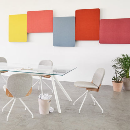 Table à manger W - Plateau en verre transparent