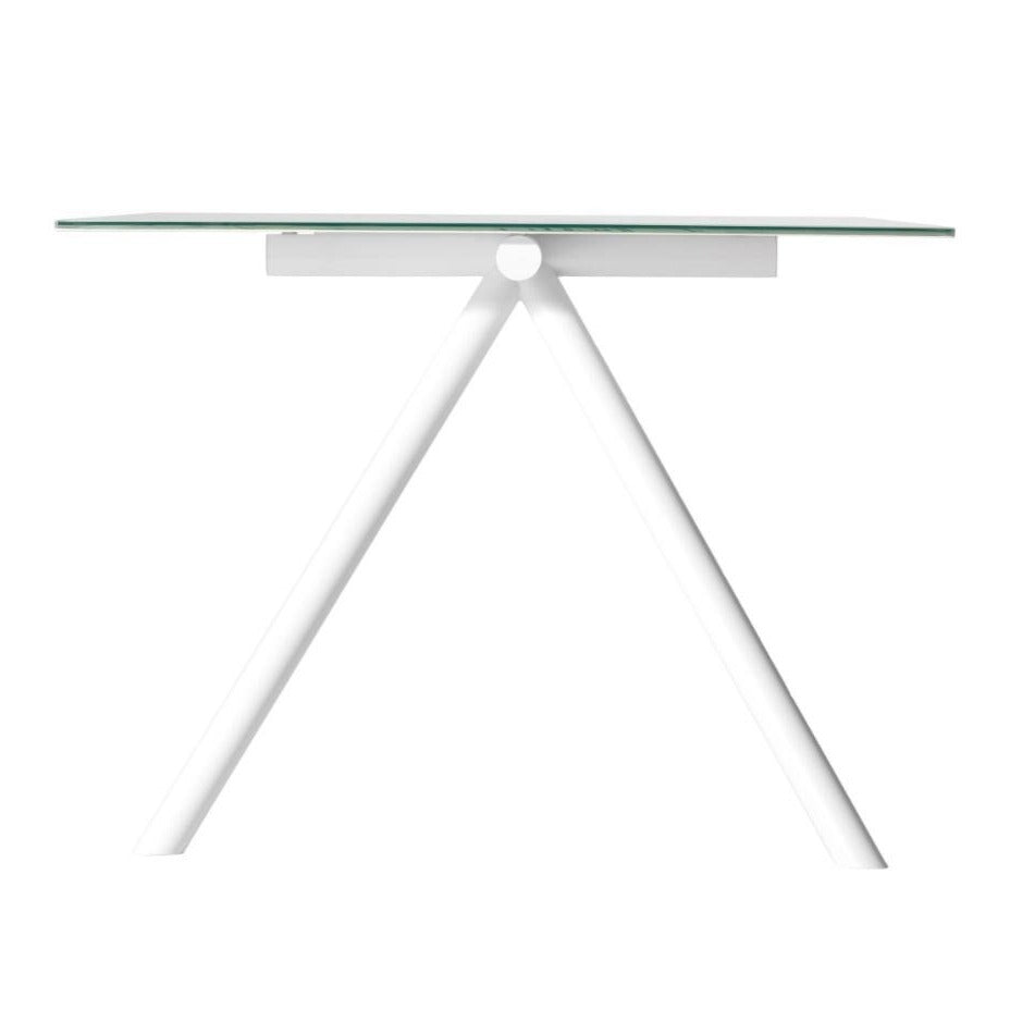 Table à manger W - Plateau en verre transparent