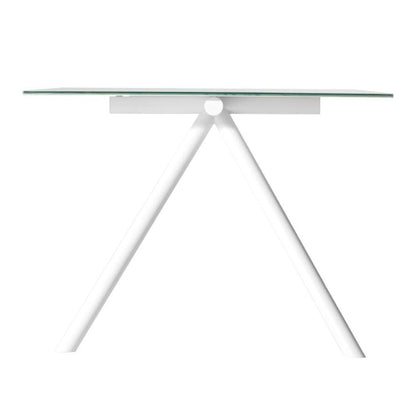 Table à manger W - Plateau en verre transparent