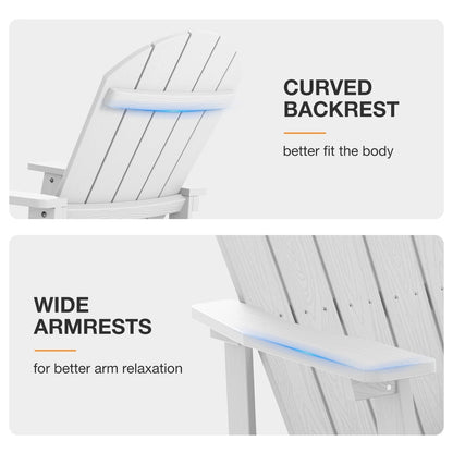 Chaise à bascule d'extérieur toutes saisons WINSOON, lot de 2