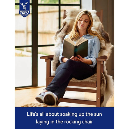 Chaise à bascule d'extérieur toutes saisons WINSOON, lot de 2