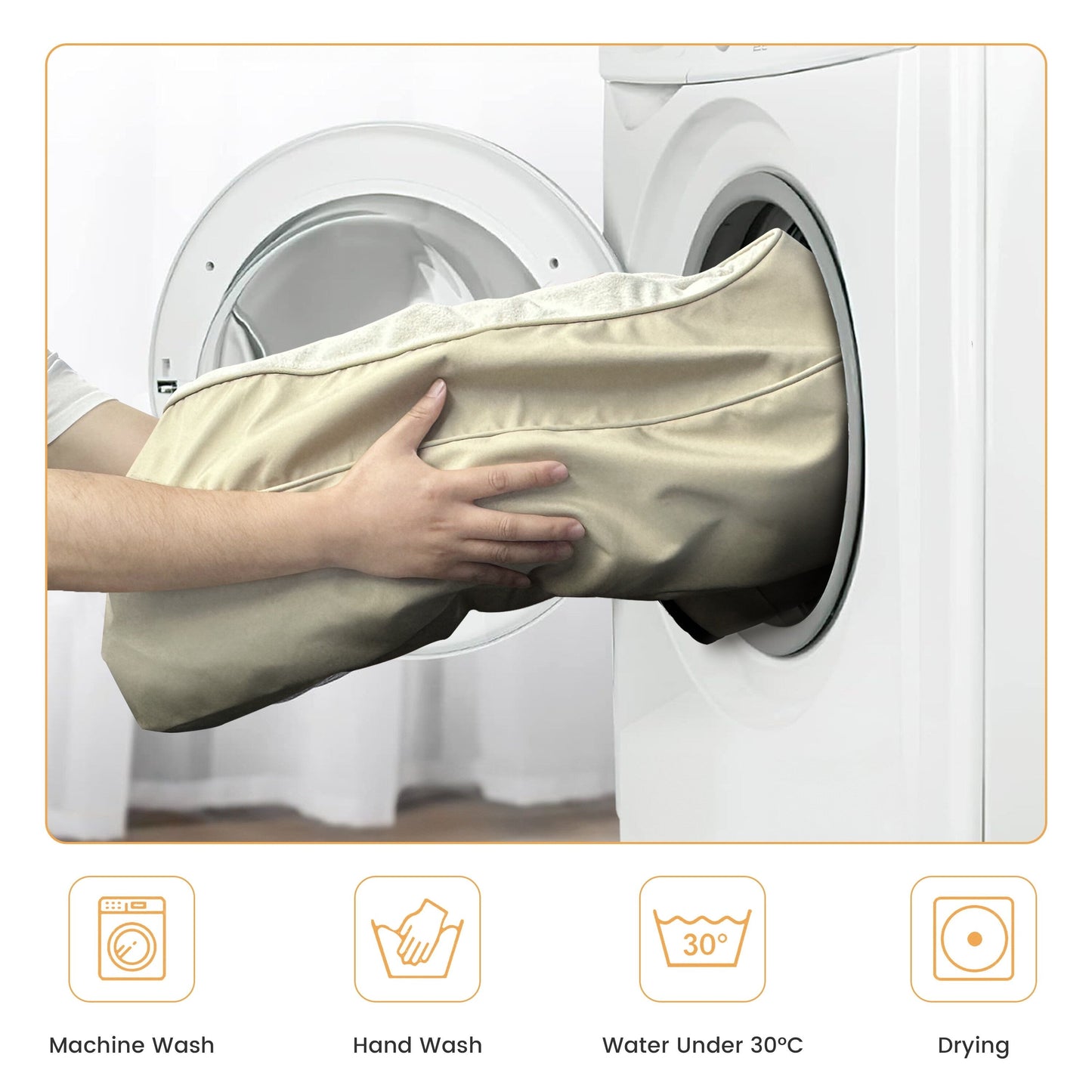 WOWMAX Lit orthopédique imperméable en mousse pour chien de grande taille