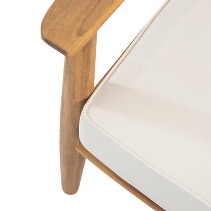 Ensemble de salon de jardin Willowbrook en bois d'acacia 4 places par Christopher Knight Home